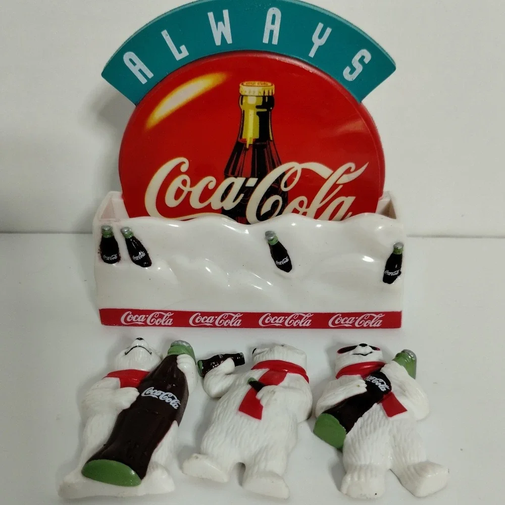 Coca-Cola Polar Bear Magnet‎ Set Always Fridge Magnets Coke Collectible